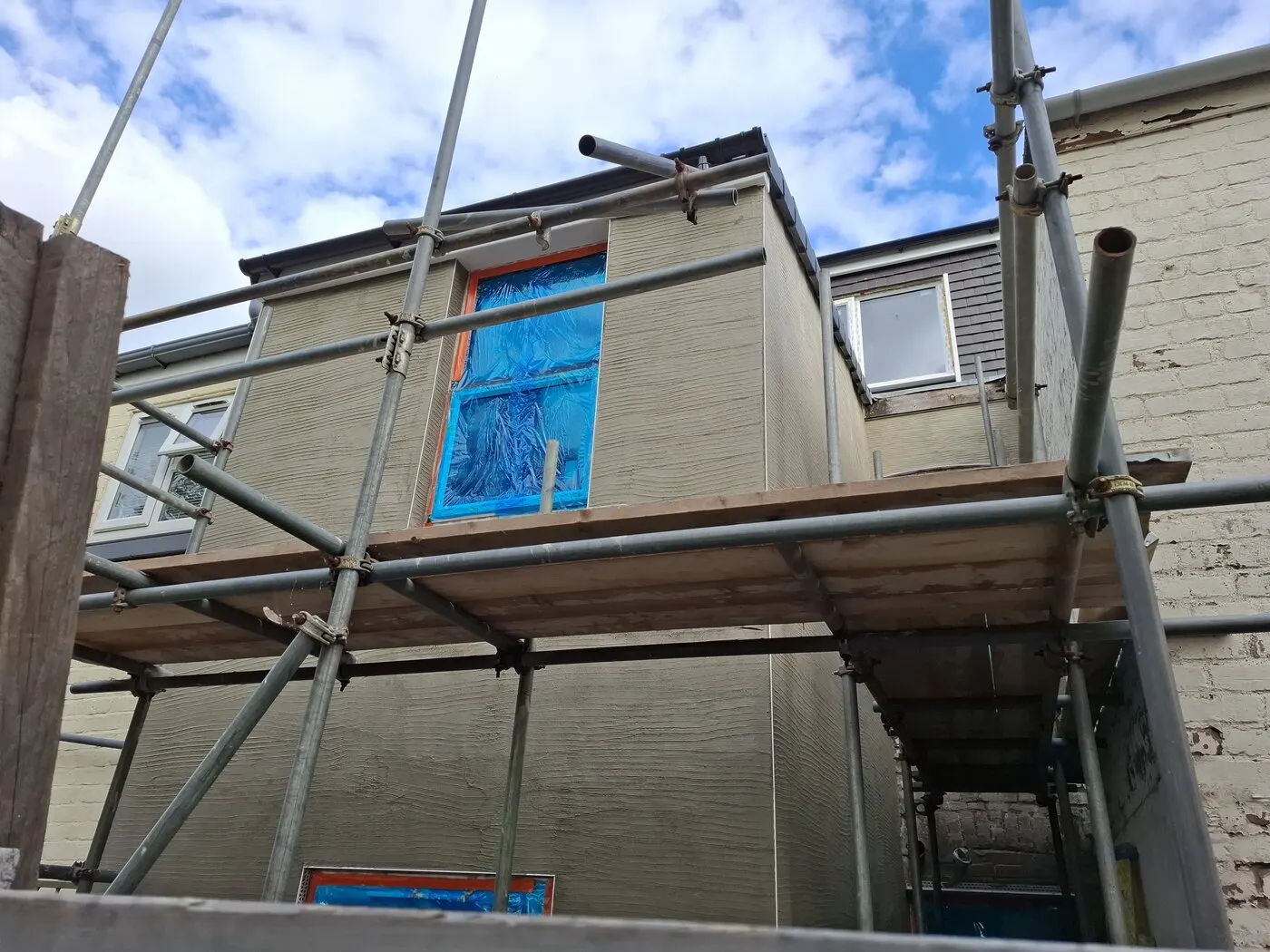 Rear extension, rendered
