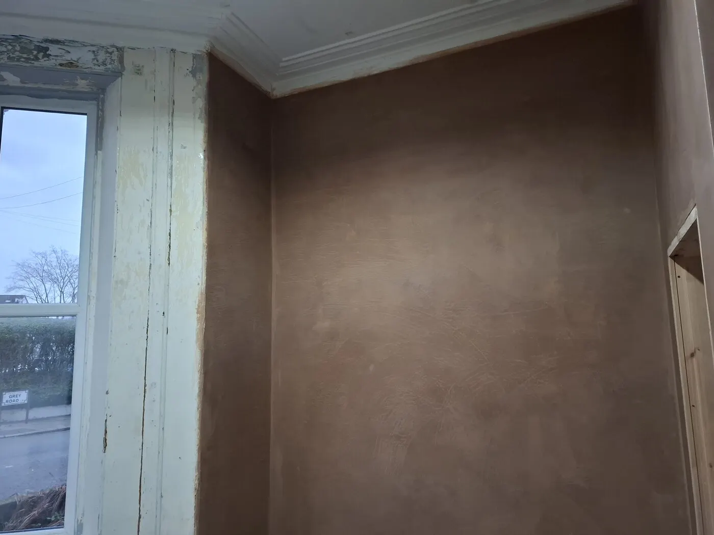 Skim and re-decorate
